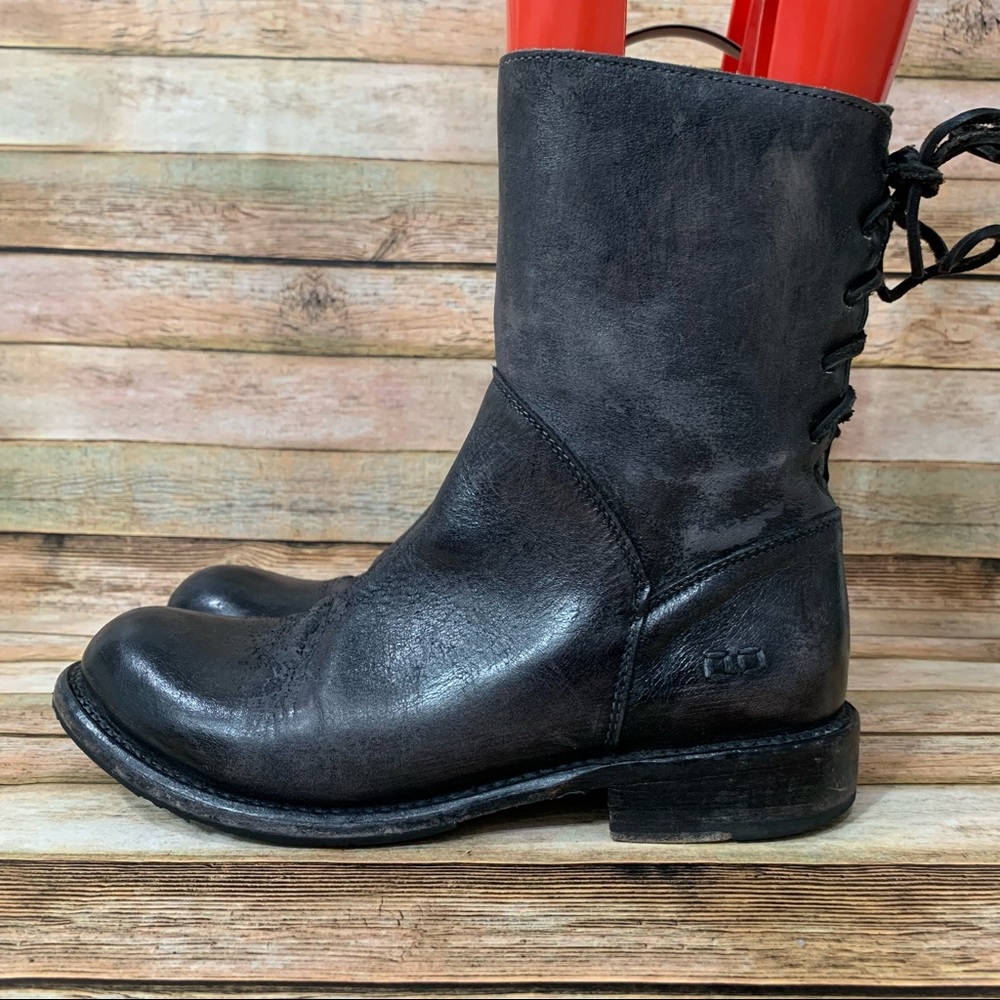 Bed Stu Newark Grey Leather Boots